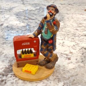 Coca Cola Emmett Kelly clown "At the red cooler"